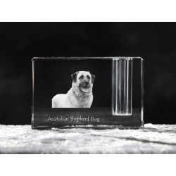 Anatolian Shepherd, crystal pen holder with dog, souvenir, decoration, limited edition, Collection