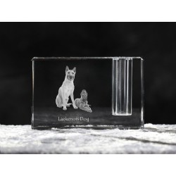 Laekenois, crystal pen holder with dog, souvenir, decoration, limited edition, Collection