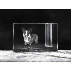 Cardigan Welsh Corgi, crystal pen holder with dog, souvenir, decoration, limited edition, Collection