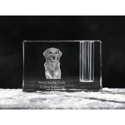 Nova Scotia Duck Tolling Retriever, crystal pen holder with dog, souvenir, decoration, limited edition, Collection