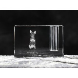 Russian Toy, crystal pen holder with dog, souvenir, decoration, limited edition, Collection
