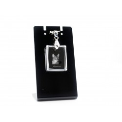 Abyssin, collar de cristal gato, colgante, alta calidad, regalo excepcional, Colección!