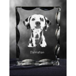 Dalmatian, Cubic crystal with dog, souvenir, decoration, limited edition, Collection