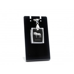 Koń fiordzki - kryształowy naszyjnik z wizerunkiem konia