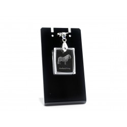 Kuc szetlandzki - kryształowy naszyjnik z wizerunkiem konia