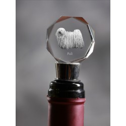 Puli, Crystal Wine Stopper with Dog, Wine and Dog Lovers, High Quality, Exceptional Gift