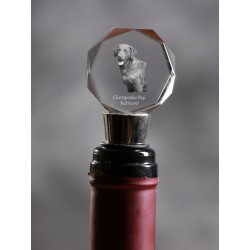 Chesapeake Bay Retriever, Crystal Wine Stopper with Dog, High Quality, Exceptional Gift