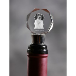 French Spaniel, Crystal Wine Stopper with Dog, High Quality, Exceptional Gift