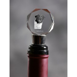 Stabyhoun, Crystal Wine Stopper with Dog, High Quality, Exceptional Gift