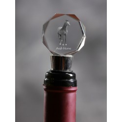 Caballo árabe, Crystal tapón del vino con el caballo, alta calidad, regalo excepcional