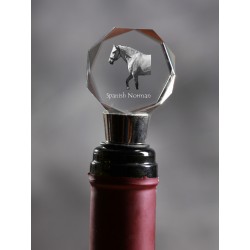 Spanish-Norman horse, Crystal Wine Stopper with Horse, High Quality, Exceptional Gift