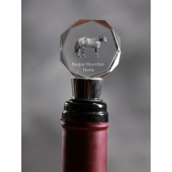 Basque Mountain Horse, Crystal Wine Stopper with Horse, High Quality, Exceptional Gift