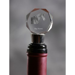 Bay, Crystal Wine Stopper with Horse, High Quality, Exceptional Gift