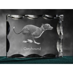Italian Greyhound, Cubic crystal with dog, souvenir, decoration, limited edition, Collection