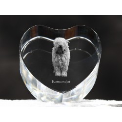 Komodor, crystal heart with dog, souvenir, decoration, limited edition, Collection