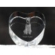 Welsh Terrier, crystal heart with dog, souvenir, decoration, limited edition, Collection