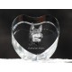 Australian Kelpie, cristal coeur avec un chien, souvenir, décoration, édition limitée, ArtDog