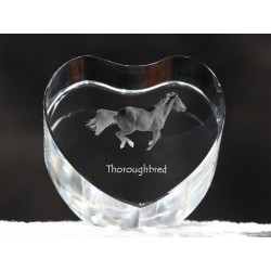 Crystal heart with horse, souvenir, decoration, limited edition, Collection