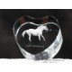 Kryształowe serce z wizerunkiem konia, dekoracja, prezent, kolekcja!