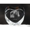 Freiberger, corazón de cristal con el caballo, recuerdo, decoración, edición limitada, ArtDog