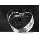 Crystal heart with horse, souvenir, decoration, limited edition, Collection