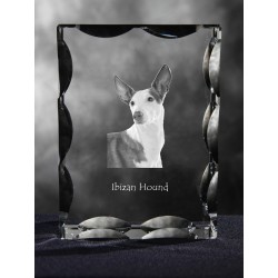 Podenco ibicenco, de cristal con el perro, recuerdo, decoración, edición limitada, ArtDog