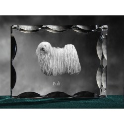 Puli, Cubic crystal with dog, souvenir, decoration, limited edition, Collection