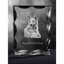 Basque Shepherd Dog, Cubic crystal with dog, souvenir, decoration, limited edition, Collection