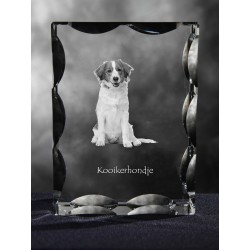 Kooikerhondje, Cubic crystal with dog, souvenir, decoration, limited edition, Collection