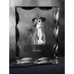 Sloughi, Cubic crystal with dog, souvenir, decoration, limited edition, Collection