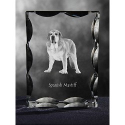 Spanish Mastiff, Cubic crystal with dog, souvenir, decoration, limited edition, Collection