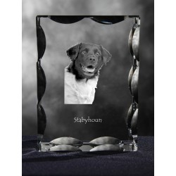 Stabyhoun, Cubic crystal with dog, souvenir, decoration, limited edition, Collection