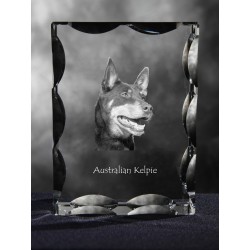 Australian Kelpie, Cubic crystal with dog, souvenir, decoration, limited edition, Collection