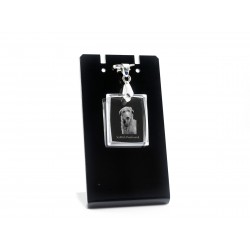 Lebrel escocés, collar de cristal perro, colgante, alta calidad, regalo excepcional, Colección!