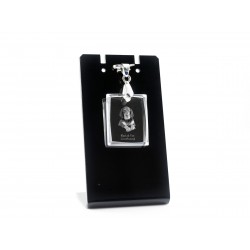 Coonhound negro y bronce, collar de cristal perro, colgante, alta calidad, regalo excepcional, Colección!