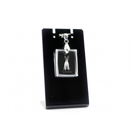 Toy terrier americano, Dog Crystal Necklace, Pendant, High Quality, Exceptional Gift, Collection!