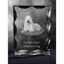 Central Asian Shepherd Dog, Cubic crystal with dog, souvenir, decoration, limited edition, Collection