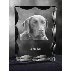 Labrador Retriever, Cubic crystal with dog, souvenir, decoration, limited edition, Collection