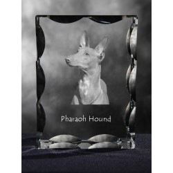 Pharaoh Hound, Cubic crystal with dog, souvenir, decoration, limited edition, Collection