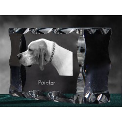 Pointer, cristallo con il cane, souvenir, decorazione, in edizione limitata, ArtDog