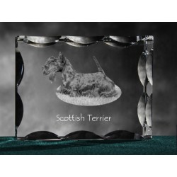 Scottish Terrier, Cubic crystal with dog, souvenir, decoration, limited edition, Collection
