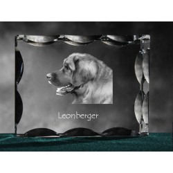 Leoneberger, cristallo con il cane, souvenir, decorazione, in edizione limitata, ArtDog
