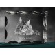 Kristall mit Katze, Souvenir, Dekoration, limitierte Auflage, ArtDog