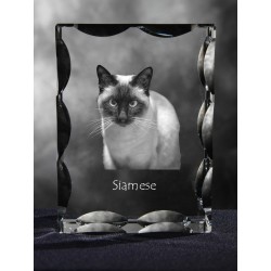 Siamois (chat), cristal avec un chat, souvenir, décoration, édition limitée, ArtDog