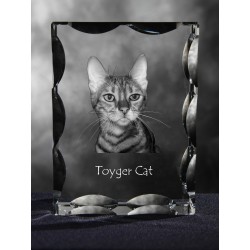 Toyger, Cubic crystal with cat, souvenir, decoration, limited edition, Collection