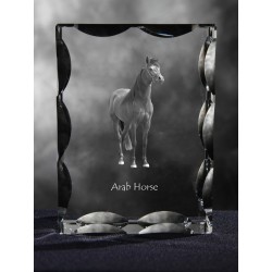 Arabe, cristal avec un chien, souvenir, décoration, édition limitée, ArtDog