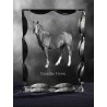 Canadian horse - kryształowy sześcian z wizerunkiem konia, wyjątkowy prezent!