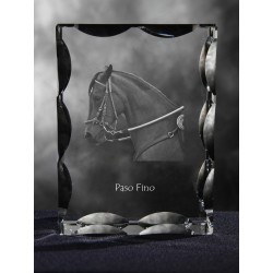 Paso Fino, de cristal con el caballo, recuerdo, decoración, edición limitada, ArtDog