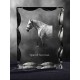 , de cristal con el caballo, recuerdo, decoración, edición limitada, ArtDog