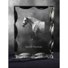 - kryształowy sześcian z wizerunkiem konia, wyjątkowy prezent!